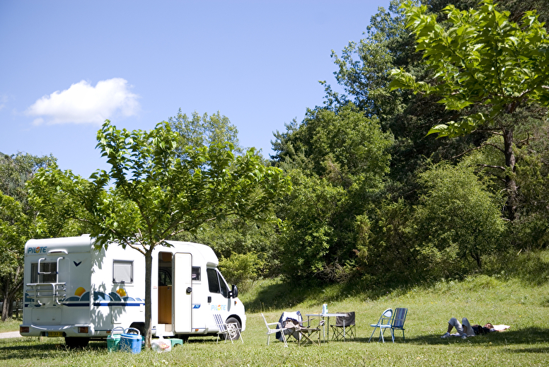 Emplacement camping-car