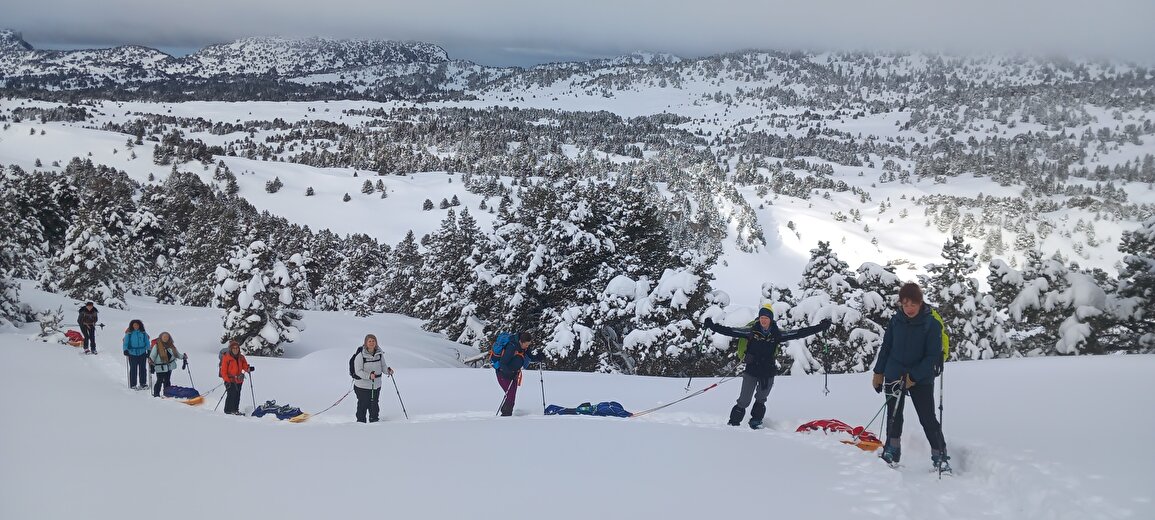 Randos en raquettes avec Christophe Pelet