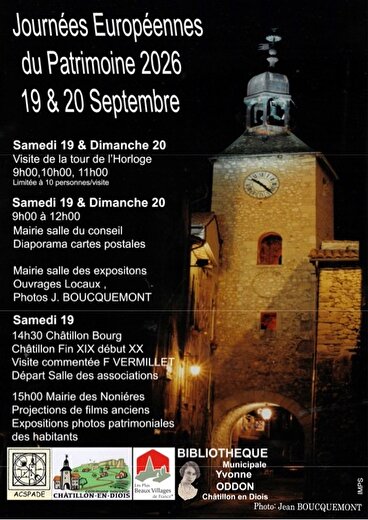 Slideshow of heritage postcards from Châtillon - Heritage Days