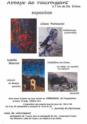 Exposition de peinture - Liliane Piorkowski et Isabelle Woerner