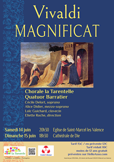 Concert - Vivaldi Magnificat – Chorale la Tarentelle
