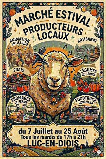 Marché d'été de Luc-en-Diois