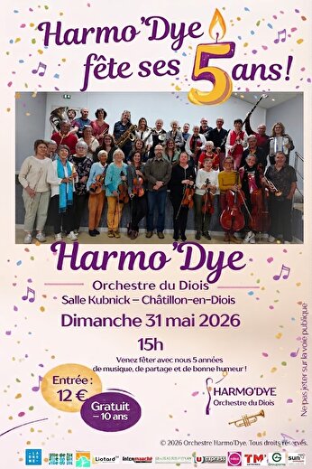 Concert- Harmo'Dye Fête ses 5 ans
