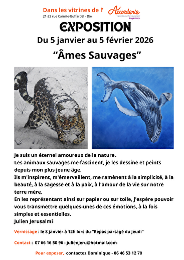 Exposition -Âmes Sauvages - Julien Jerusalmi