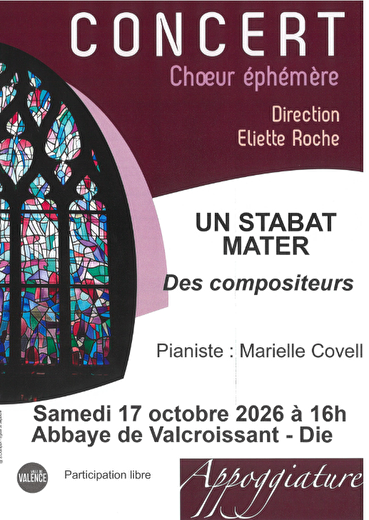 Concert Appoggiature Un Stabat Mater des compositeurs