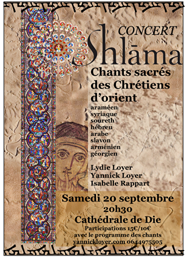 Concert - Shlama, chants sacrés des Chrétiens d'Orient