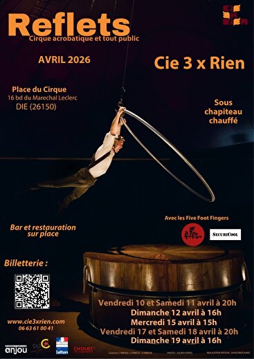 ANNULÉ  Cirque - Reflets - Cie 3 x rien