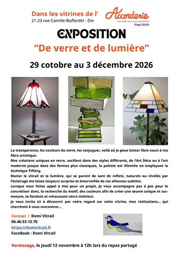 Exposition - De verre et de lumière