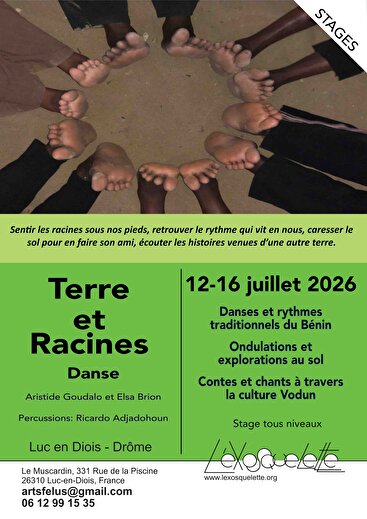 Stage de danse et rythme du Bénin - Terre et Racines