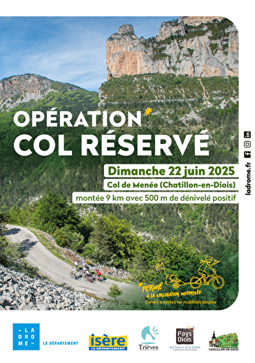 Course cycliste - Opération Col réservé