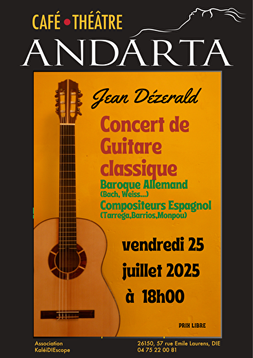 Concert de guitare classique - Jean Dézerald