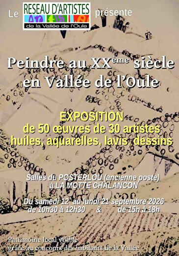Exposition 50 œuvres/30 artistes à La Motte-Chalancon
