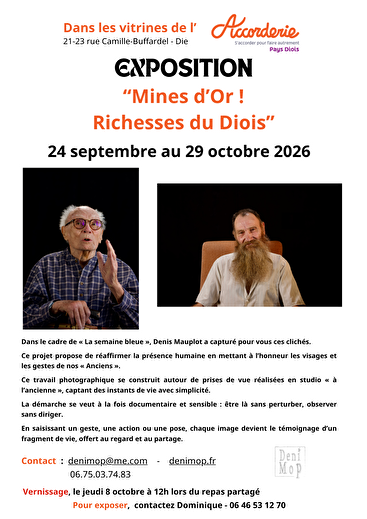 Exposition de photographies - Mines d’Or ! Richesses du Diois