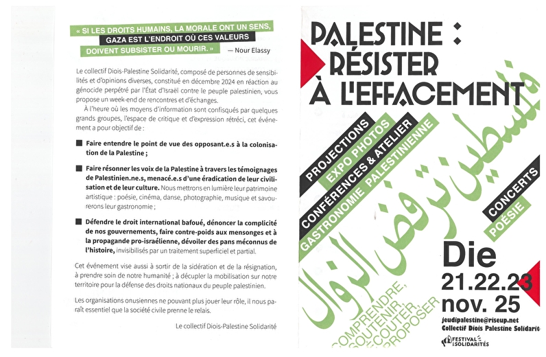 Palestine : résister à l'effacement