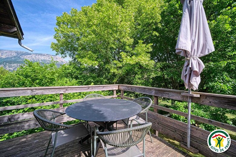 La terrasse fermable et sans vis-à-vis