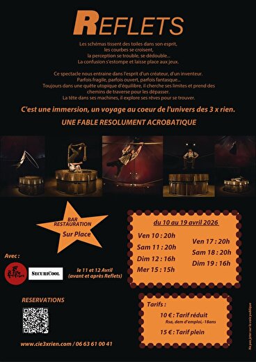 ANNULÉ  Cirque - Reflets - Cie 3 x rien