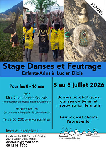 Stage enfants/ados - Danses et Feutrage
