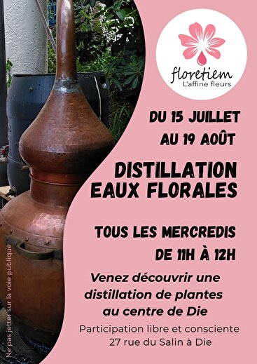 Démonstration distillation artisanale - Floretiem