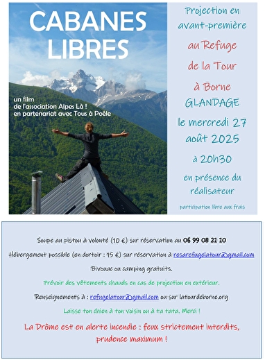 Projection  - Cabanes libres