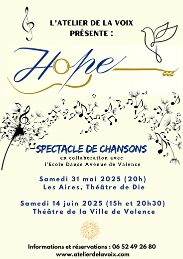 Spectacle de chansons- Hope