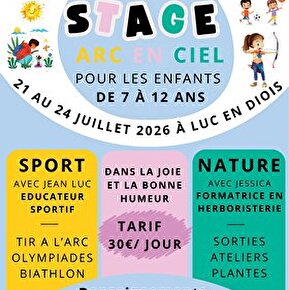 Activité enfants- Stage arc en ciel - Sports et nature