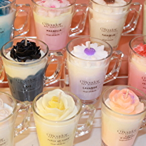 Bougies artisanales tasse