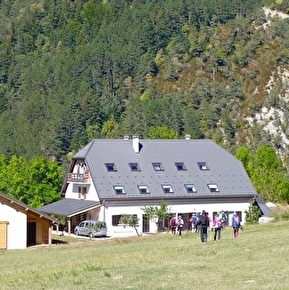 Randonneur rentrant au gîte