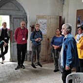 Visite du chantier de restauration de la Chapelle de Salières