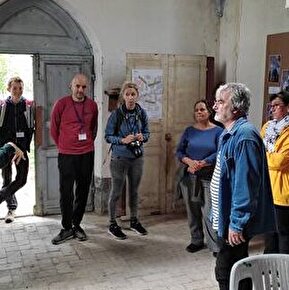 Visite du chantier de restauration de la Chapelle de Salières