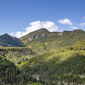 Vue des rochers d'Aucelon
