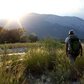 Crépuscule sur les de la Drôme