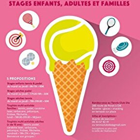 Stage de tennis ou padel pour enfants et adultes